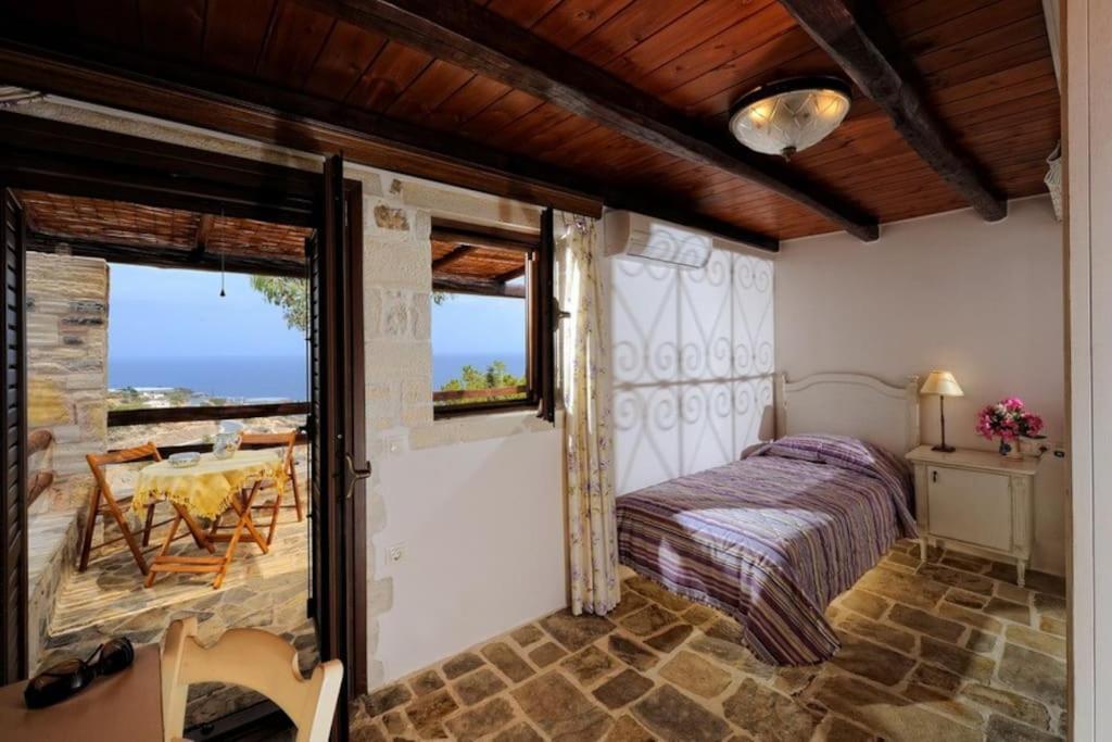 Achlia Stone House With Sea Viewヴィラ エクステリア 写真